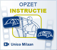 Voortenten Unico | Opzet instructie Unico Milaan Voortent