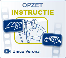 Voortenten Unico | Luifel Unico Verona Opzet instructie