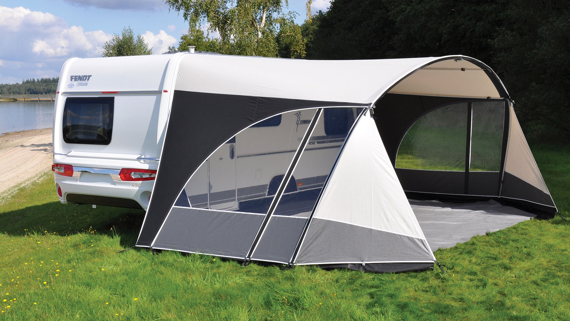 De grote versie van de Unico Verona | Unicovoortenten.nl Bekijk hier de Unico Verona caravanluifel | Unicovoortenten.nl